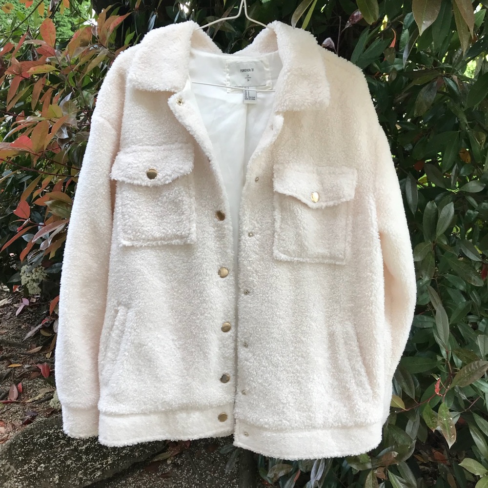 Fuzzy forever21 jacket